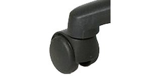 Roulette design pour sol revêtu pour fauteuil