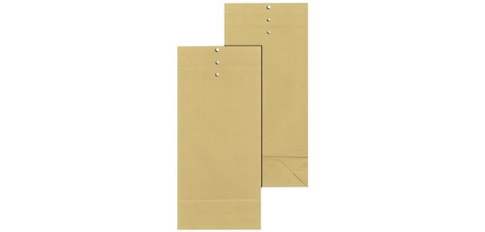 Sachet d'expédition 2 rainures, 3 perforations,120 g/m2