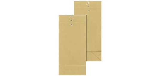 sachet d'expédition 2 rainures, 3 perforations,