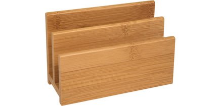 Bamboo mail sorter, 2 compartments