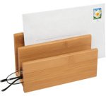 Trieur à courrier, en bambou, 2 compartiments