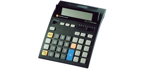 Calculatrice de bureau J-1210 Solar