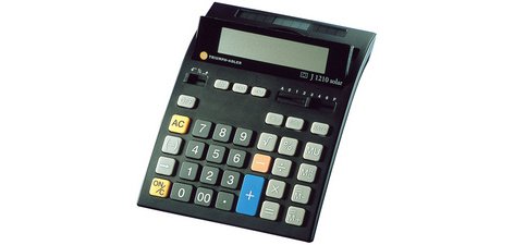 Calculatrice de bureau J-1210 Solar