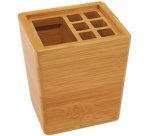 Porte-crayons, en bambou, rectangulaire