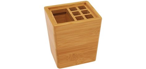 Porte-crayons, en bambou, rectangulaire