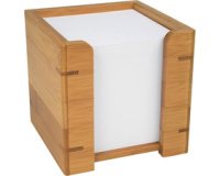 Bloc cube avec boîtier en bambou - bloc de 900 feuilles