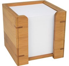 Kubusblok met behuizing in bamboe met papier
