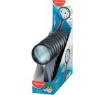 Loupe maped scolaire verre optique fumé 75mm diamètre grossissement par 3 anti-déformation coloris noir
