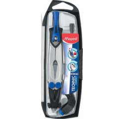 Maped compas Technic Compact coffret 4 pièces: 1 compas Technic Compact, 1 bague universelle, 1 étui-m...