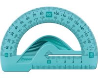 Rapporteur demi-circulaire Flex 180 degrés, 120 mm