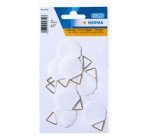 Attache pour cadre, diamètre: 34,5 mm, Shirting, blanc