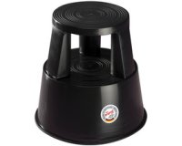 Tabouret marchepied STEP, plastique, gris lumière