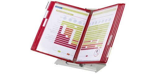 by tarifold Kit pupitre métal, avec 10 poches à pivots