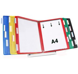 De_kit pupitre 30 poches format a4. coloris assortis
