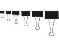 Pince double clip Foldback, (L)25 mm, écartement: 9 mm