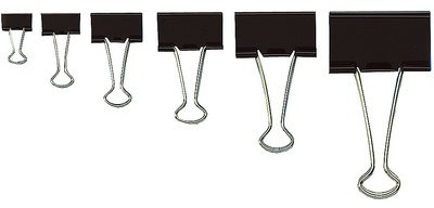 Foldback double clip, (L)51 mm, span: 28 mm