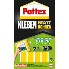 Pastilles adhesives pour montage, detachables, jaune