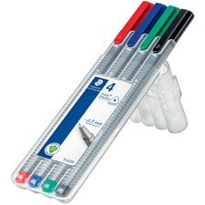 Fineliner triplus, étui de 4