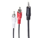 BASIC-S Câble audio, 2 x cinch mâle - jack
