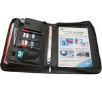 Porte-documents, A4, similicuir grainé, noir