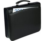 Porte-documents, A4, similicuir grainé, noir