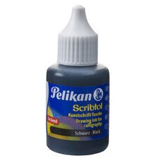 Encre pour calligraphie Scribtol, contenu: 30 ml,