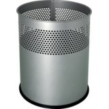 Corbeille à papier 'the dot', 15 L, argent