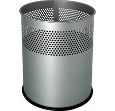 Corbeille à papier 'the dot', 15 L, argent