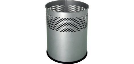 Steel wastepaper basket 'the dot', 15 L