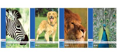 Bloc à dessin A3, 100 g/m2, 10 feuilles, perforé