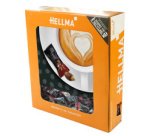 Amandes enrobées de cacao, dans un carton