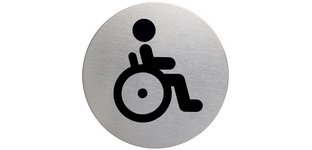 Pictogram 'WC for Disabled', diameter: 83 mm