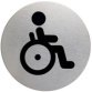 Pictogramme 'WC pour Handicapés', diamètre: 83 mm