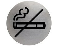 Pictogram 'Rookvrije zone', diameter: 83 mm