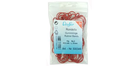 Elastieken RONDELLA 20 mm 10 g rood