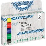 Marqueurs textiles medium, set de 5