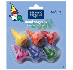 Baby crayons, étui de 6, ergonomiques