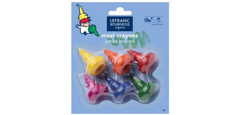 Baby crayons, étui de 6, ergonomiques