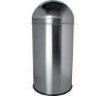 Poubelle en inox 'the dome', 50 litres, argent