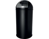 Poubelle en métal 'the dome', 50 litres, noir