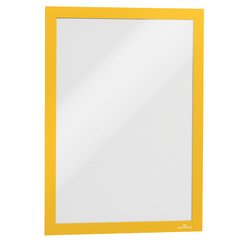 Cadre d'affichage magnétique DURAFRAME, A4, jaune