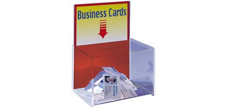 Urne pour actions promotionnelles, en acrylique