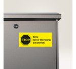 Etiquette film, 63,5 x 29,6 mm, jaune