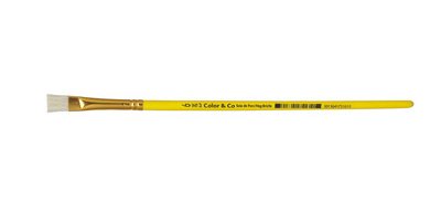 Pinceau brosse en soie de porc, plat, N.6
