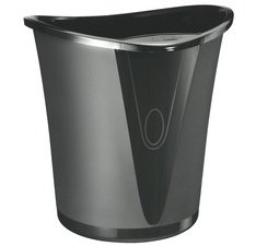 Corbeille à papier Allura, en plastique, 18 l, noir