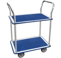 Chariot à plateaux, 2 plateaux, (L)730 x (l)470 mm