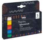 Marqueurs textiles JAVANA 'texi mäx OPAK', 5 pièces