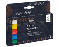 Marqueurs textiles JAVANA 'texi mäx OPAK', 5 pièces