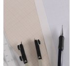 Bloc de papier millimétré, A4, 90 g/m2, bistre