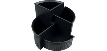 Linear multifunction pot, 4 compartments, black